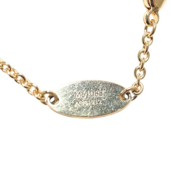 LOUIS VUITTON Essential V Necklace Gold M61083 LV Auth 133449 - Picture 9 of 15